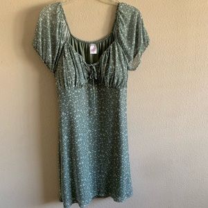 Sage Bodycon Mesh Dress